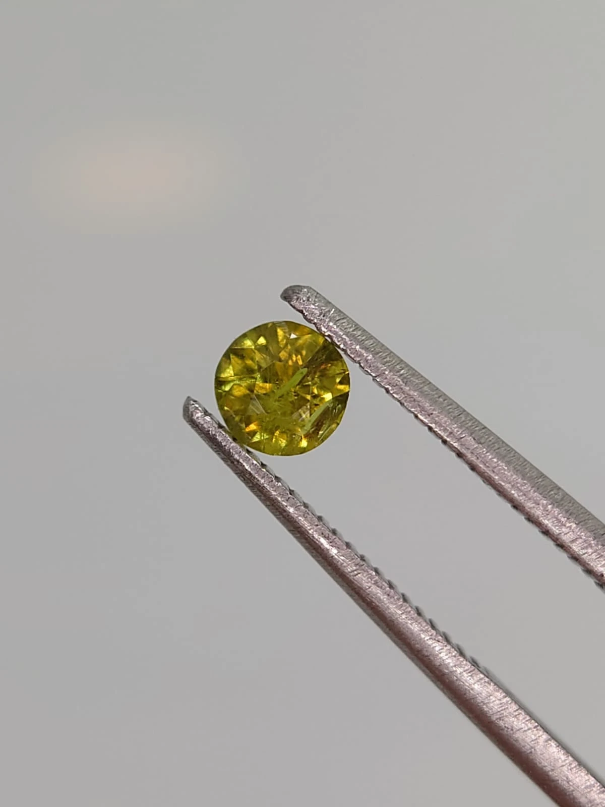 0.37ct Natural Demantoid Garnet Round Cut From Pakistan — view 1